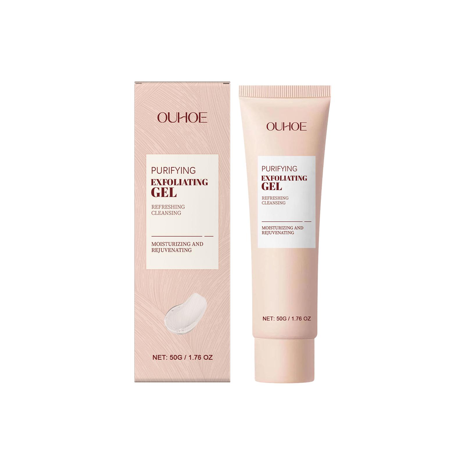 OUHOE exfoliating gel refreshing and gentle cleansing facial skin delicate moisturizing oil control skin care facial cleanser