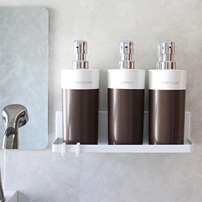 Yamazaki Tower Magnetic Bathroom Rack Wide, 28 x 8.5 x 8cm, White, 9776