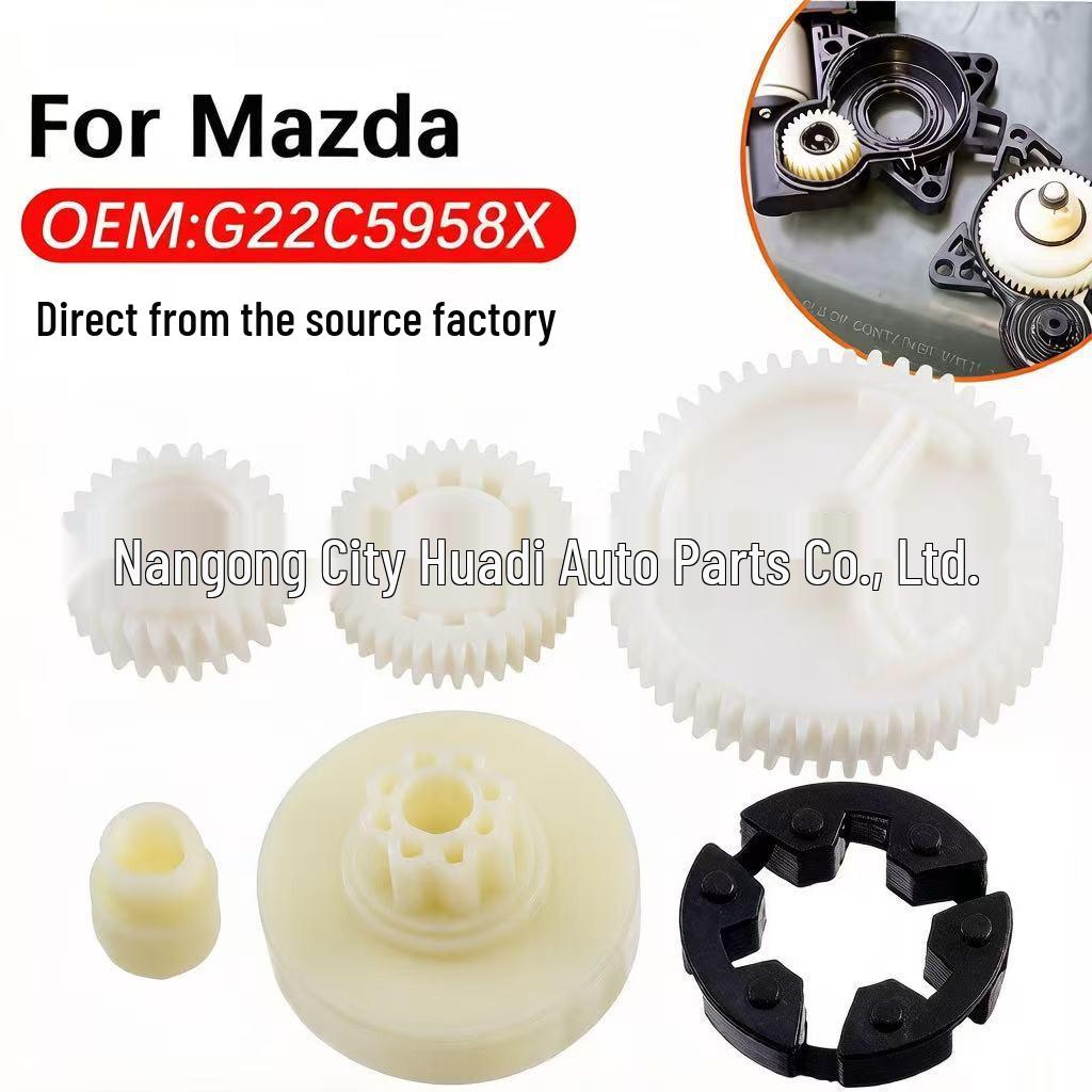 Mazda Window Regulator Motor Gear Set - 6-Piece Kit for Mazda 3, 5, CX-7, CX-9, RX-8