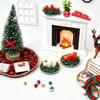1:12 Miniature Dollhouse Christmas Scene Accessories Candle/Tree Diy Xmas Living Room Decor Micro Landscape Model
