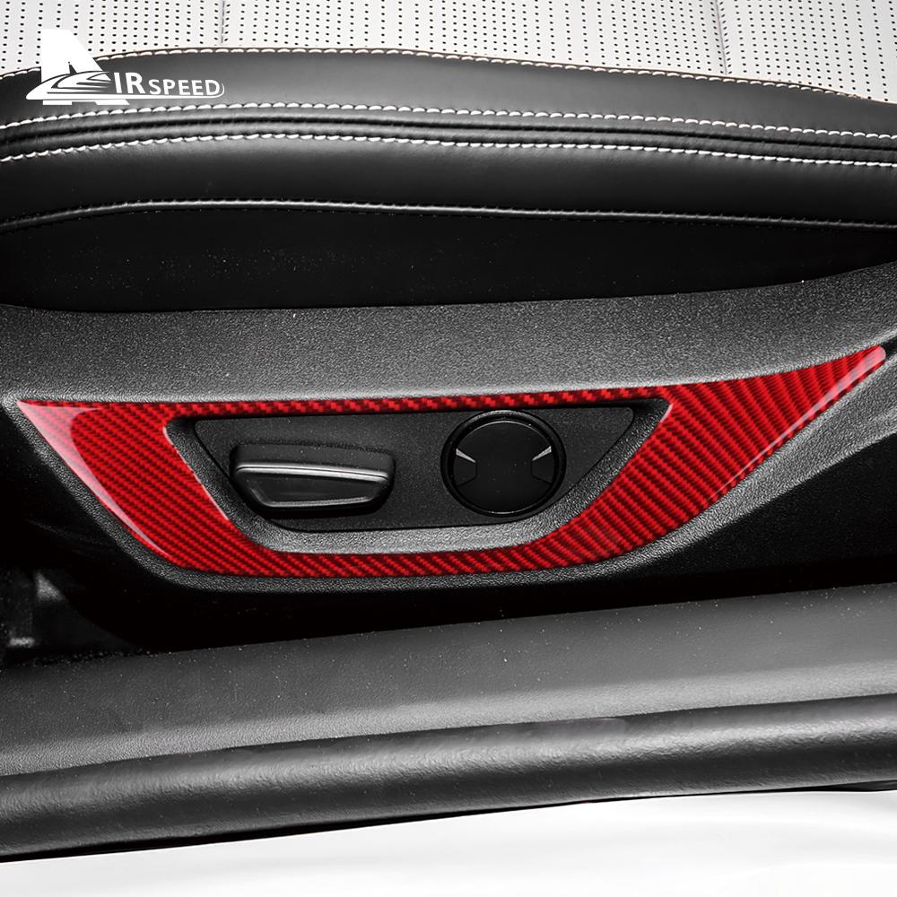 Real Soft Carbon Fiber Sticker For Ford Mustang GT 2024 2025 LHD RHD Car Seat Handle Button Frame Interior Trim Accessories
