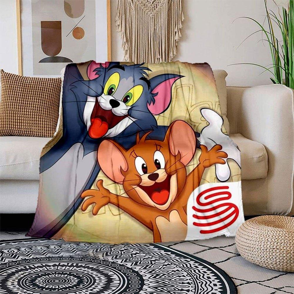 

Tom & Jerry Cartoon Phone Case Cover for iPhone Samsung LG Google PixelBlanket Flannel Throw Blanket for Sofa, Bed, Travel, Camping, Office 100x150cm