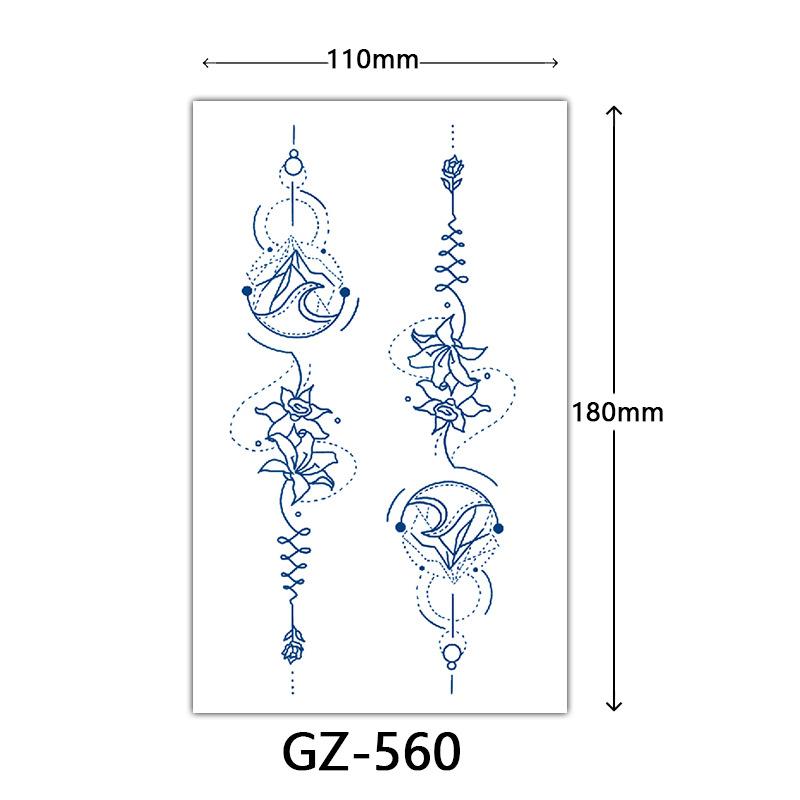 

Соковые тату-наклейки, Растительные тату-наклейки, Полуперманентные тату-наклейки с английскими буквами Тату 110*180mm