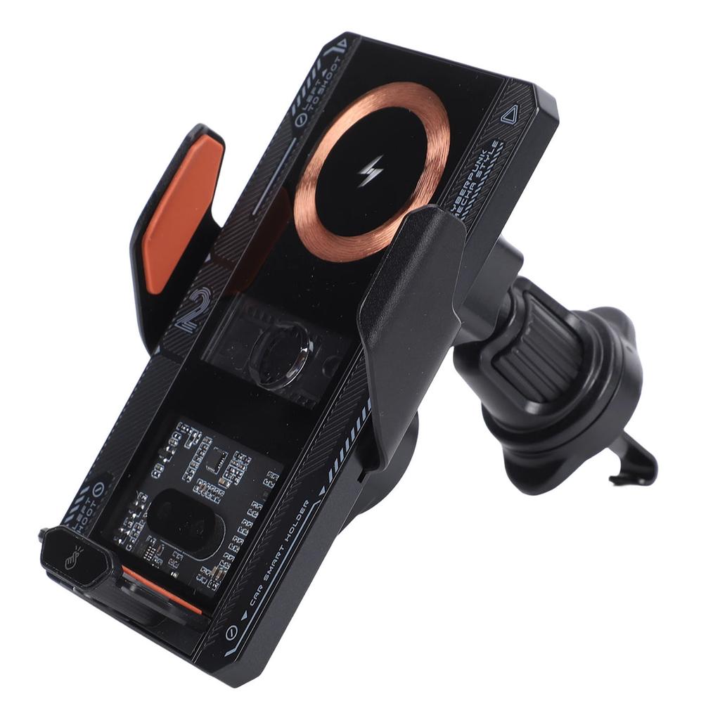 Caricabatterie Wireless per Auto Supporto per Auto con Serraggio Automatico Ricarica Wireless Magnetica 15W Ricarica Cablata 66W Supporto per Telefono per Bocchetta d'Aria