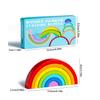 Wooden Rainbow Building Blocks For Children'S Puzzle Assembly, Stacking Music Enlightenment, Color Cognition, Ornament Toys