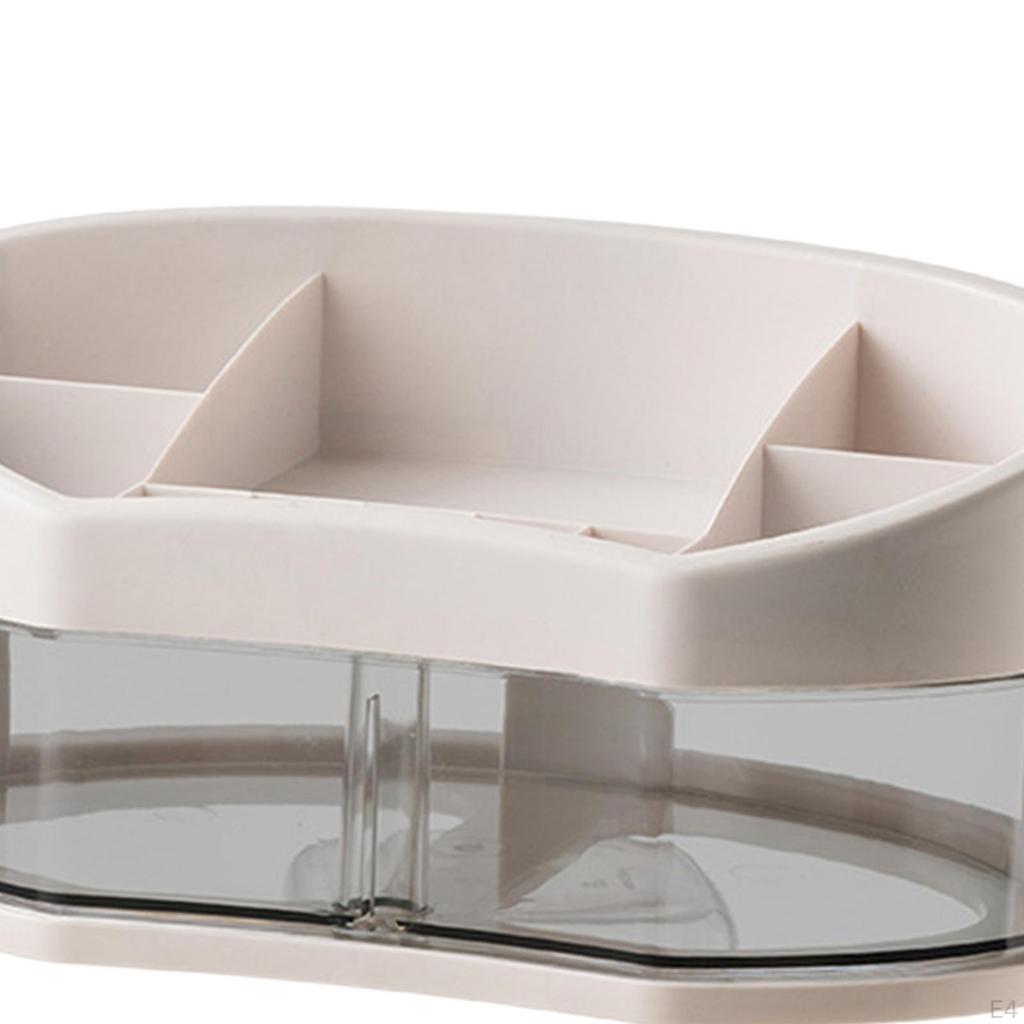 Jewelry Container with Rotatable Drawers Cosmetic Storage Box for Lipstick Dorms