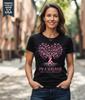 Breast Cancer Awareness T Shirt Pink Ribbon Survivor Graphic Tee Women S-5XL