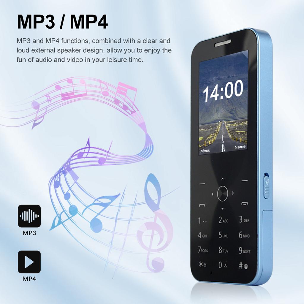 M14 Caracteristică Telefon Patru Cartele Sim Standby Ecran de 2,4" Baterie 1100mAh MP3 MP4 Radio FM Telefon senior