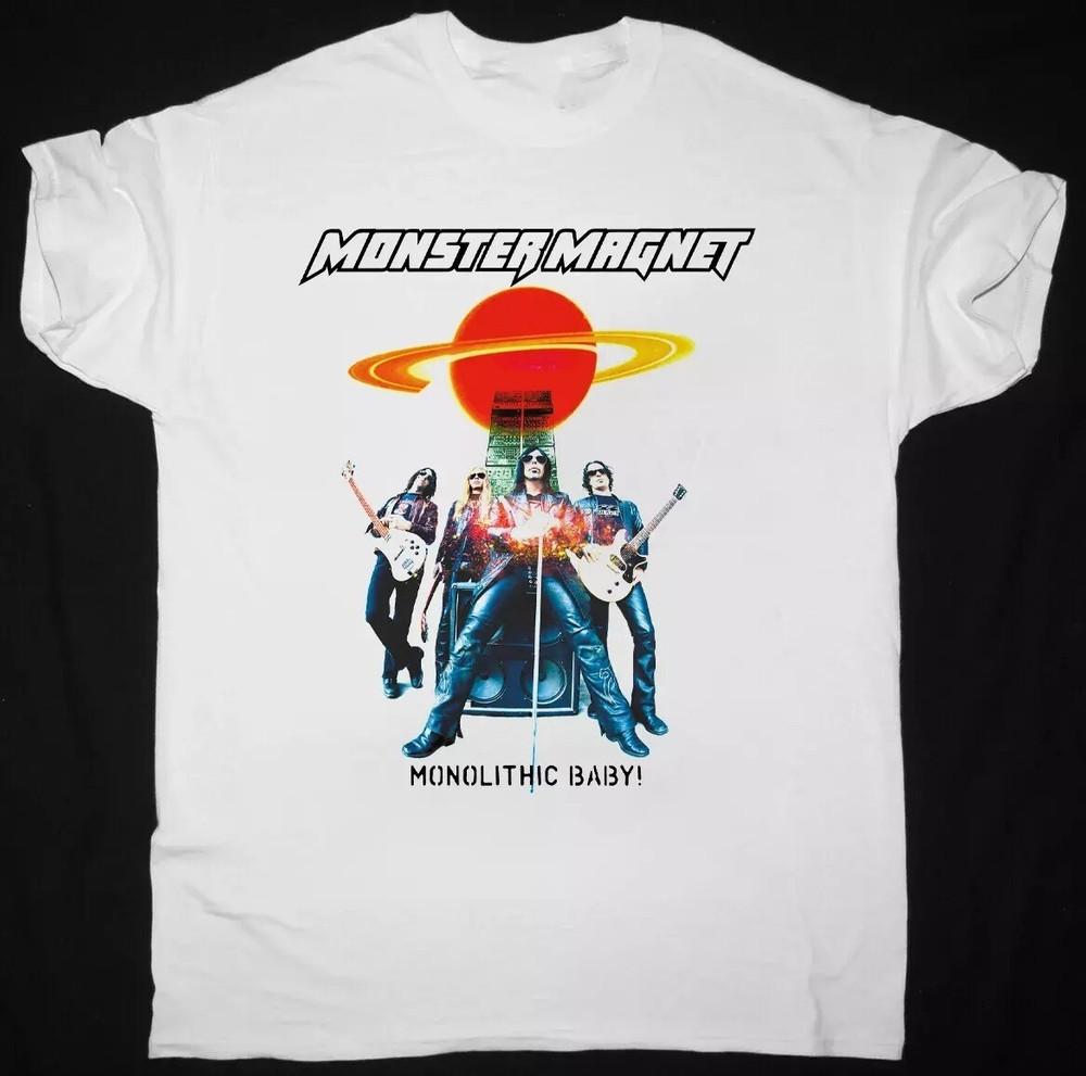 Коллекция Monster Magnet – Монолитный Малыш Белая Футболка Все Размеры BT1231 Унисекс Футболка XXXL