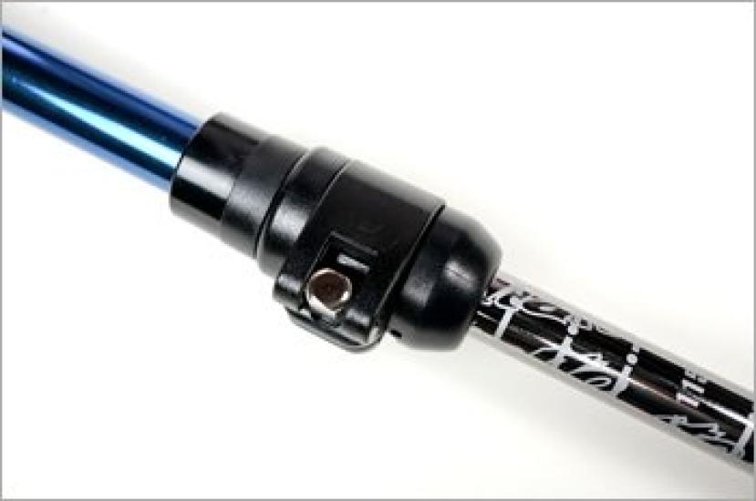 Naitokougei naito Made in Japan Full Carbon Telescopic Nordic Walking Pole internasjonalt sett med 2 rød linje blå (Knight Crafts) 2-trinns NWP-2140804