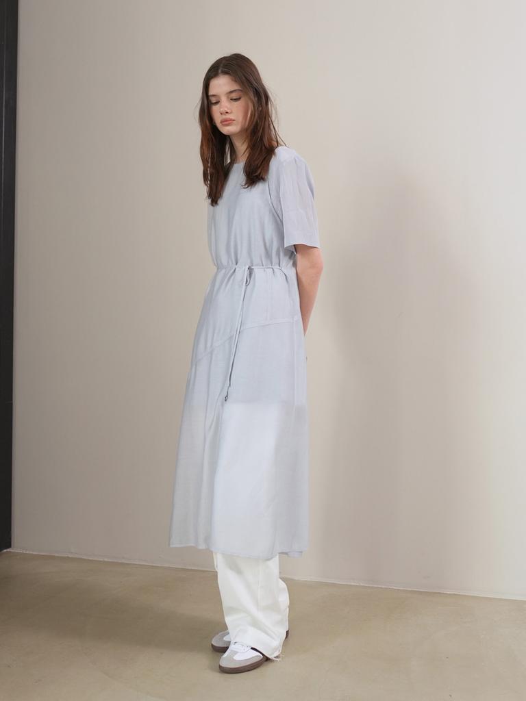 Onaenon Soft Sheer Layered Dress New5So234