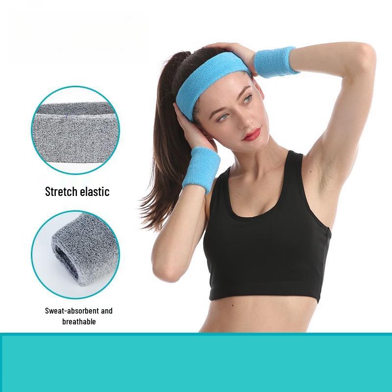 TULX Sports Headband and Wristband Set