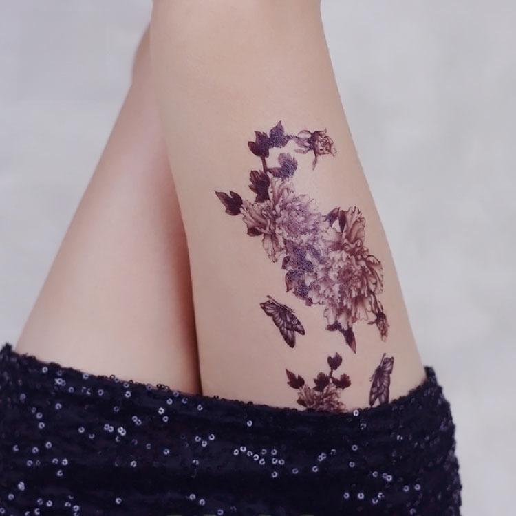Ruicailong Pegatinas de Tatuaje de Brazo Floral 3D Impermeables para Mujer - Diseño Elegante y Sexy