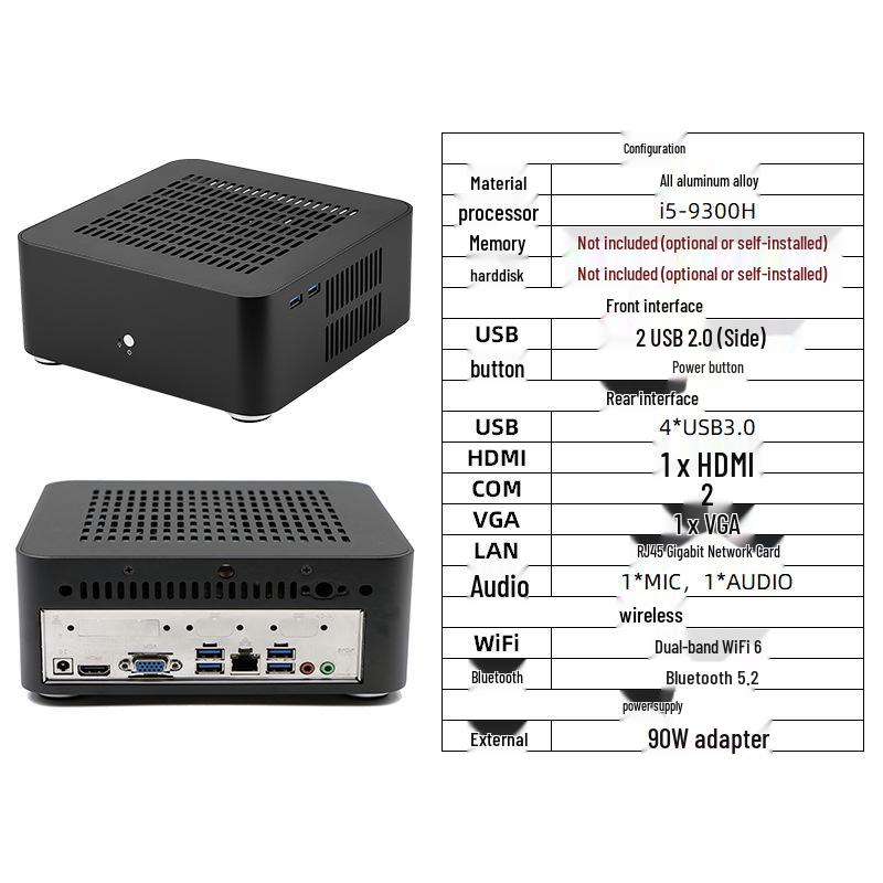 Lianda L80PC Aluminum Mini PC - 12th/14th Gen Core for Office & Home