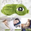 Green Big Eyes Plush Sleep Mask Cartoon Plush Sleeping Eye Cover Lovely 3D Eye Mask  Dream Night