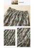 Summer 2025 Plus Size Casual Loose Printed Skirt