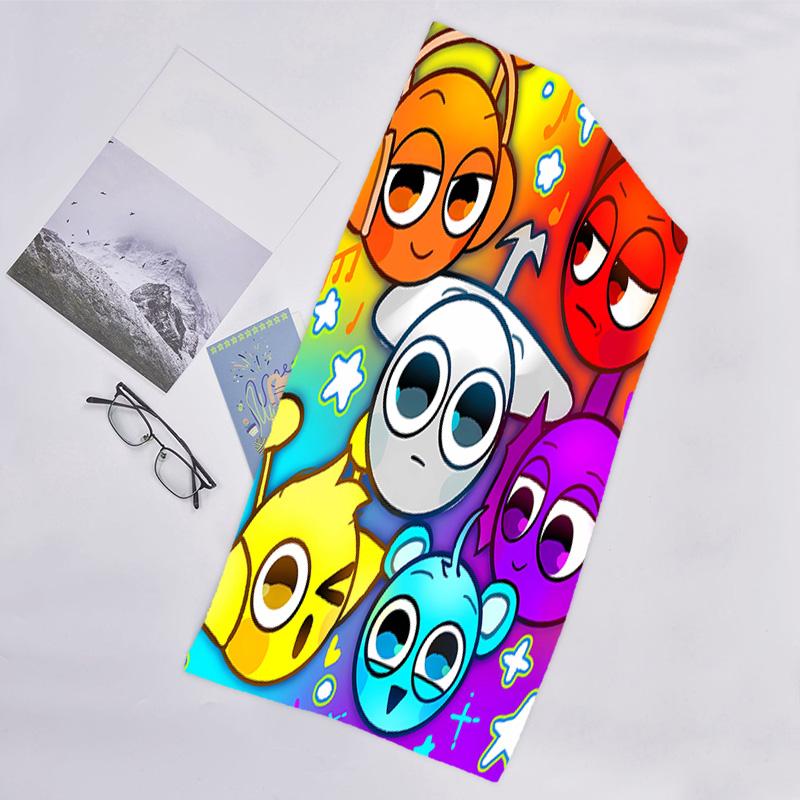 1pc SPRUNKI7 Beach Towel, Beach and Seaside Swimming Pool Equipment, Fashion Pattern, Rectangular, Travel Essentials