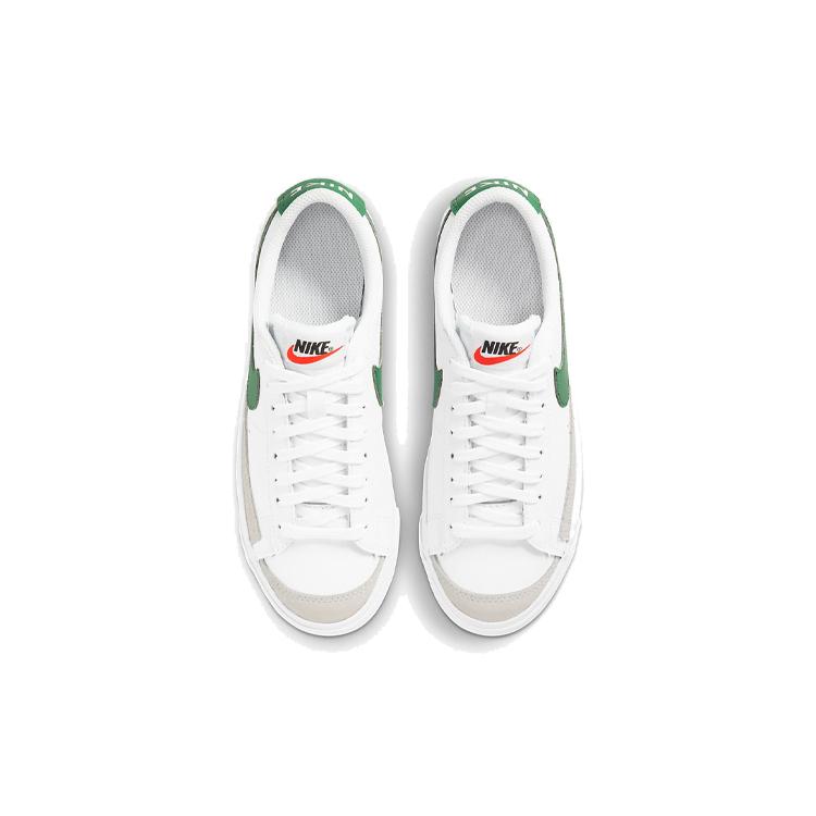 Nike Blazer 77 Low top Skateboard Shoes White Green Unisex DA4074-115