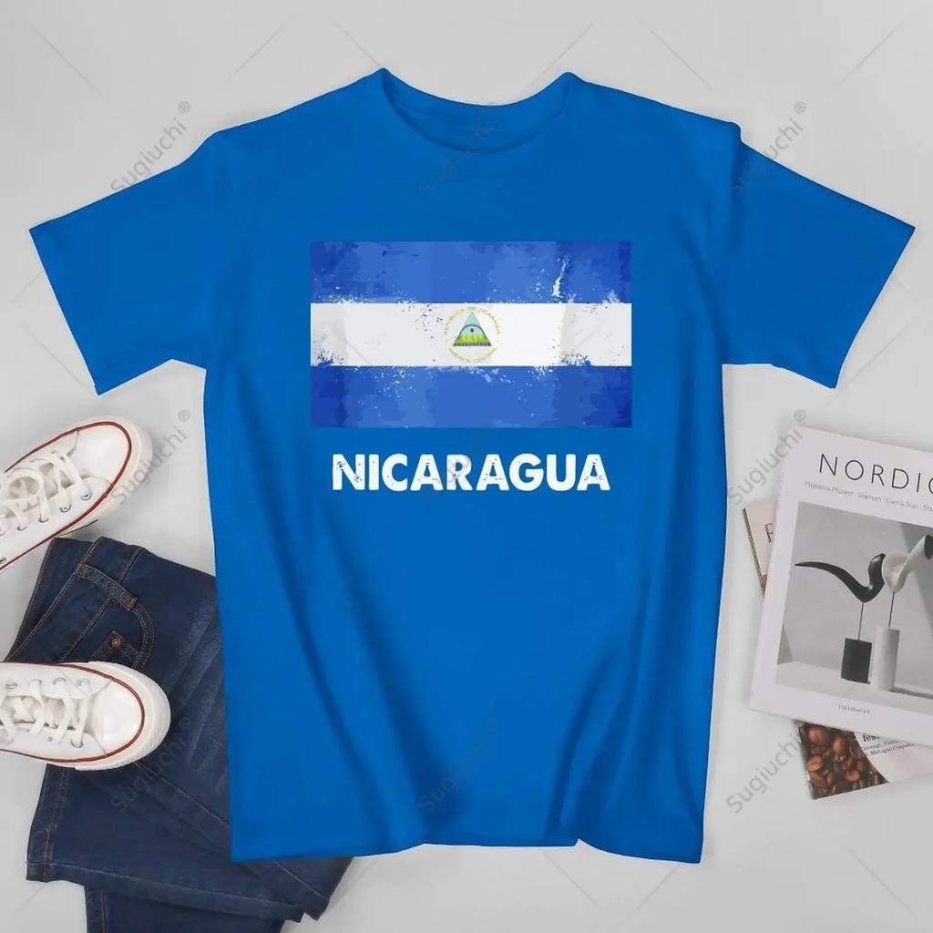 Unisex Unisex Vintage Nicaragua Flag Nicaragua Tshirt Tees T Shirts WoUnisex Boys 100 Cotton TShirt