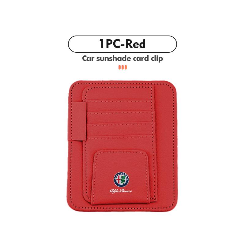 Car Sun Visor Organizer Multi-Pocket Card Glasses Storage Holder for Alfa Romeo AlfaRomeo Giulietta 159 Giulia 147 Mito 156