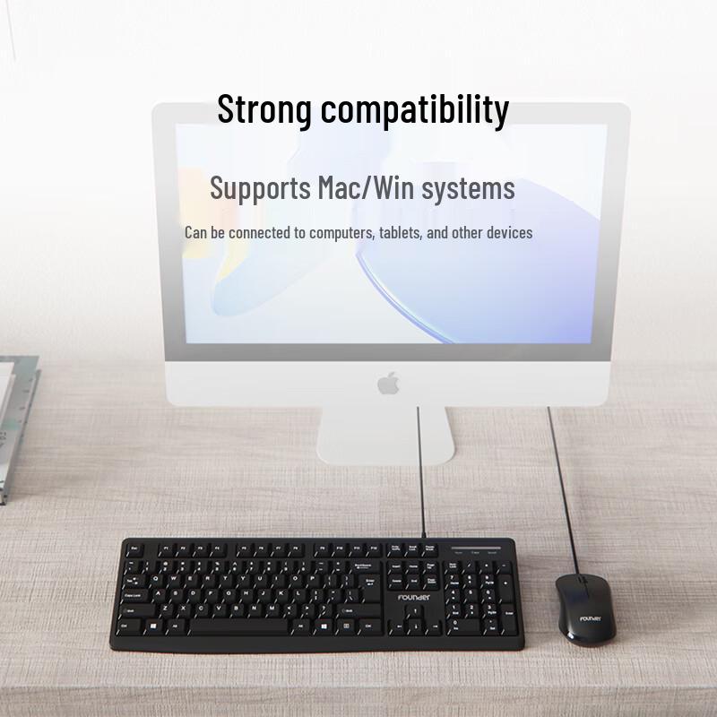 Founder F6161 Wired Business Keyboard and Mouse Combo