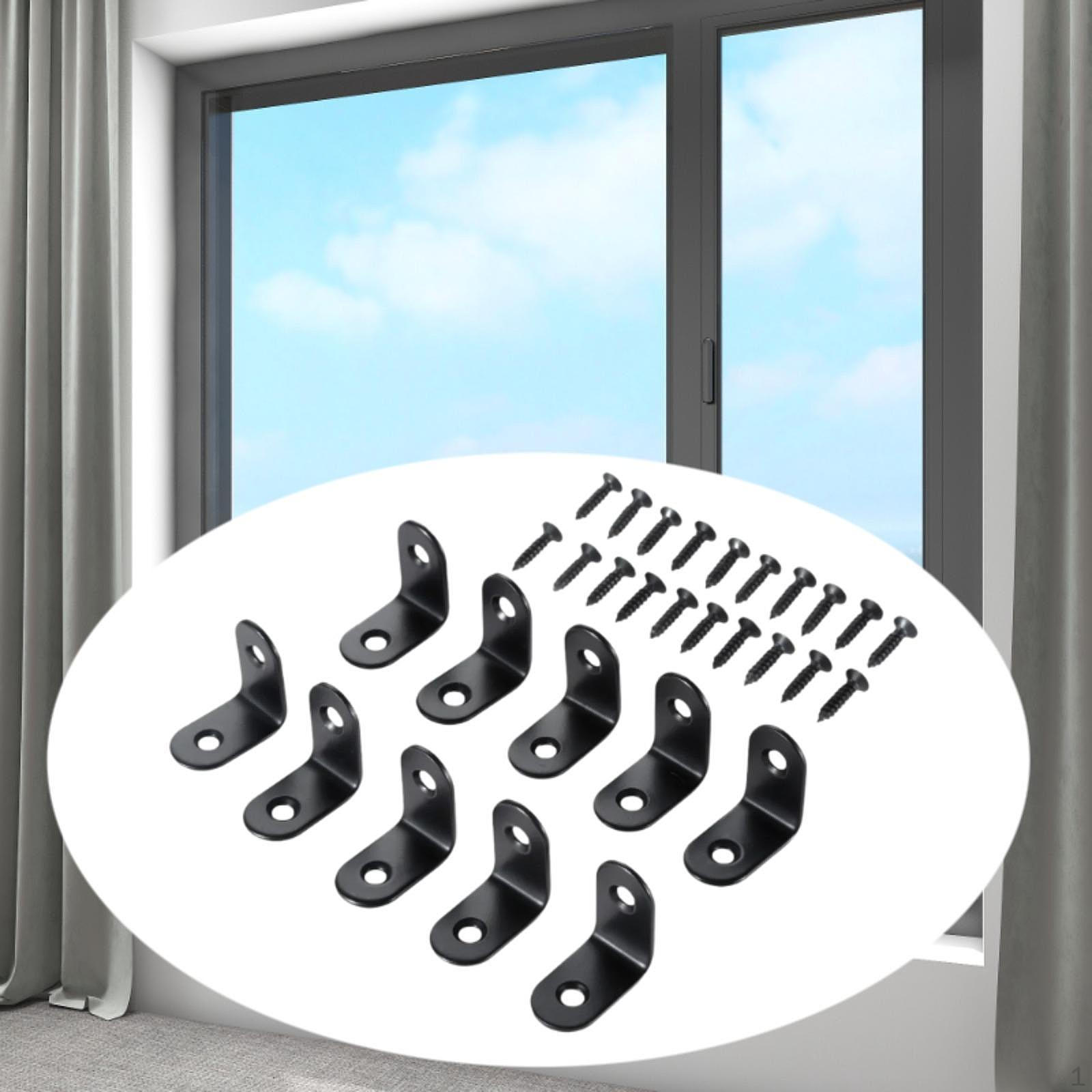 

10 шт. L-образный угловой кронштейн, угловой соединительный элемент, крепеж под прямым углом для деревообработки своими руками 2.5cm