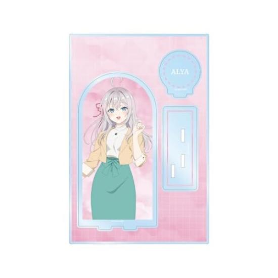 

ТВ-аниме девушка по соседству, которая иногда шепчет Аля Большой акриловый стенд с деталями Аля-сан, русская