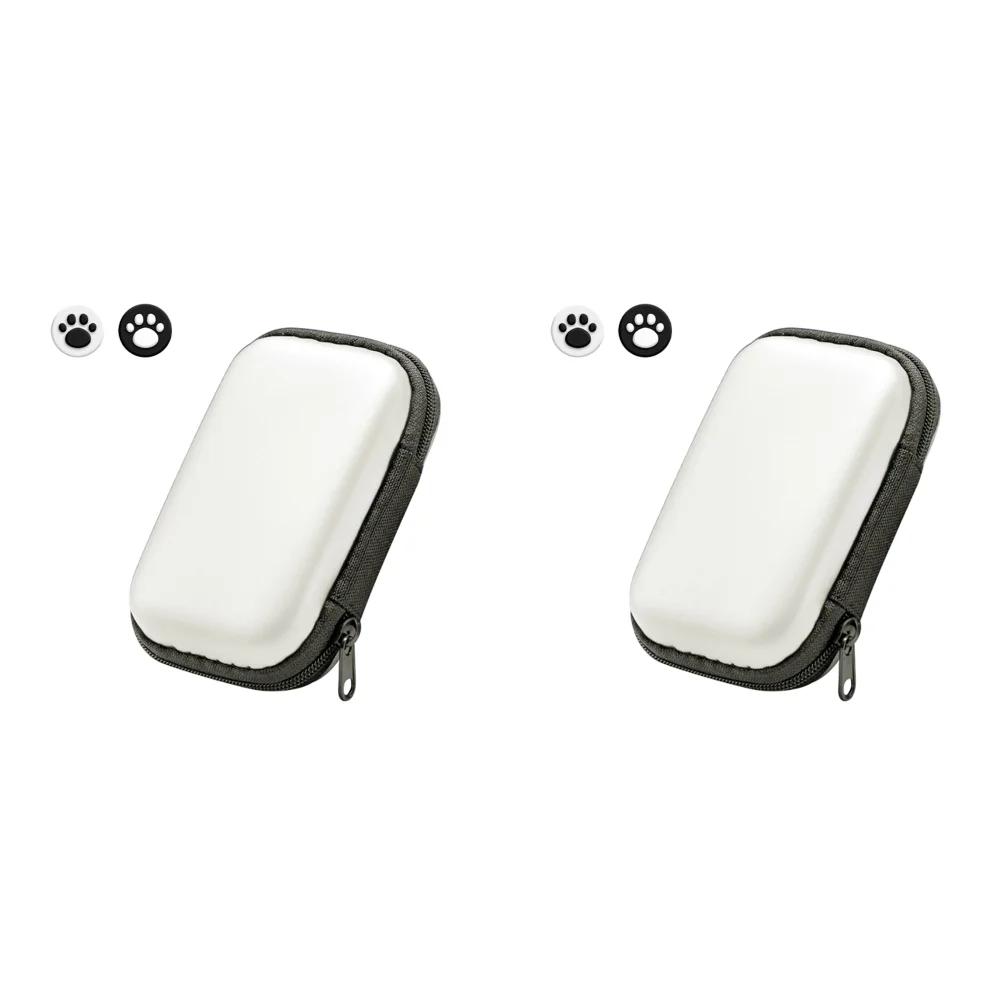 Portable Hard Carrying Case with 2 Joystick Caps Handheld Game Console Carrying Bag for Miyoo Mini Plus/RG35XX/R36S/R35S