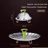 Stainless Steel Foldable Steamer Basket for Vegetables and Bread Cooking