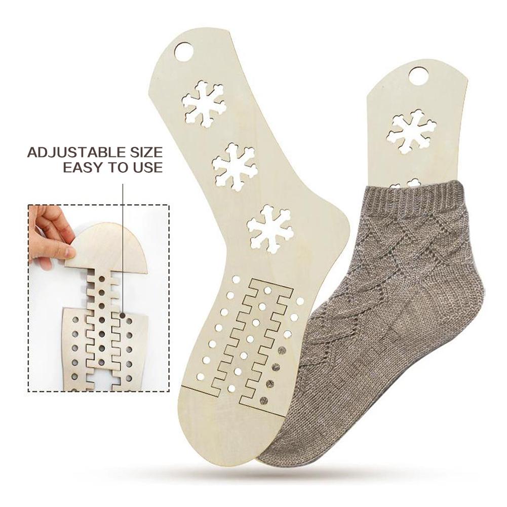 2pcs Sock Blockers,Lasers Cut Sock Blockers Template,DIY Knitting Sock Display Stand For Hand-Made Socks,For Knitters Beginners