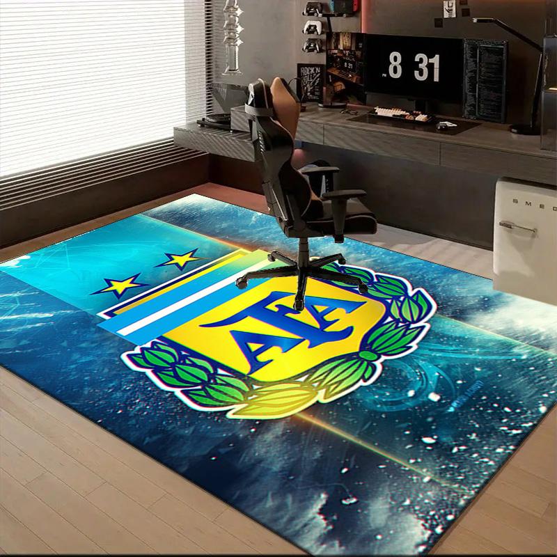 Argentina Football club Printed Office Carpet Chair Cushion Entryway Rug, Rugs for Living Room, Bedroom Christmas gifts