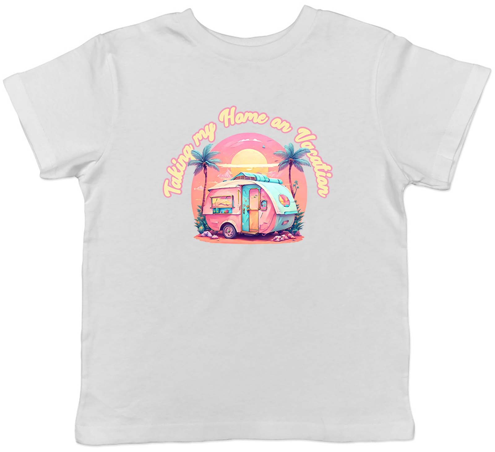 

Caravan Camping Kids T-Shirt Taking my Home on Holiday Childrens Boys Girls Gift 120