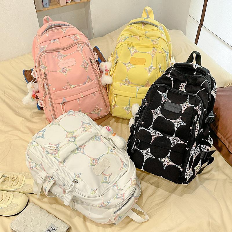 Japanese ins style junior high and high school student niche high-value schoolbag girl large capacity versatile commuting versatile backpack woman