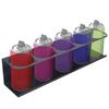 Set of 2 Sturdy Metal Bottle and Can Holders with Rustproof Coating Ideal for Garages and Auto Repair Shops Use