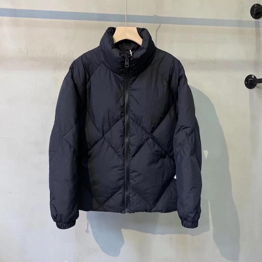 Winter 2023 Solid Color Stand Collar Down Jacket – Unisex 3D Cut, Thickened Coat