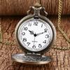 Cosplay Vintage Pocket Watch Anime Game Figure Wolf Head Quartz Watches for Fans Gifts