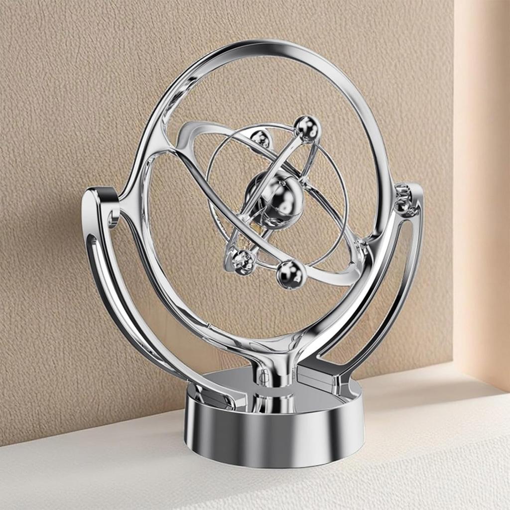 Electronic Perpetual Motion Desk Toy Home Decoration, Earth Perpetual Motion Desktop Model Rotating Magnetic Wobbler Astrometer