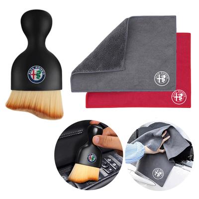 Brosse Douce Nettoyage Voiture Serviette Chiffon Lingette Enlève-poussière Pour Giulia Stelvio Giulietta 156 159 147 Mito Tonale Bre