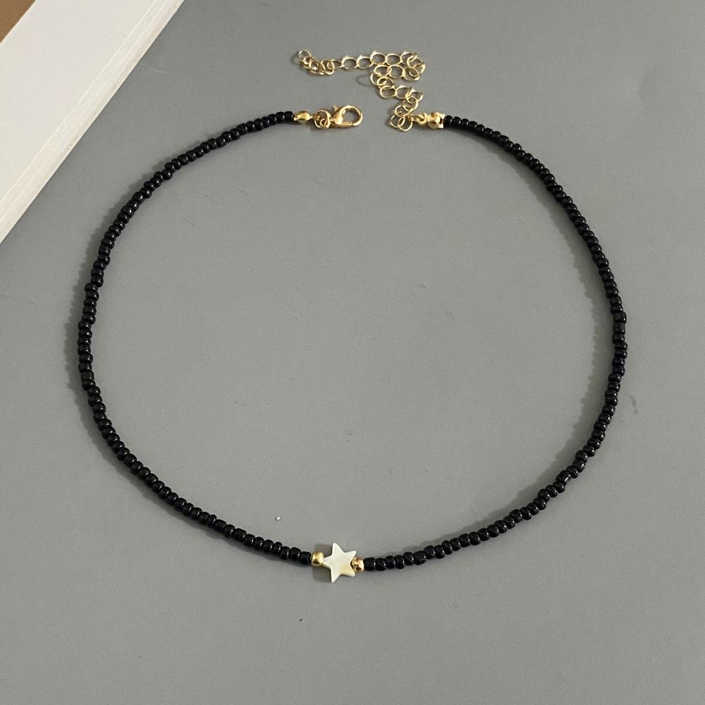 New Fashion Star Nature Shell Choker Necklace for Women Girl Spring Summer Handmade Short Necklace Gift for Friend