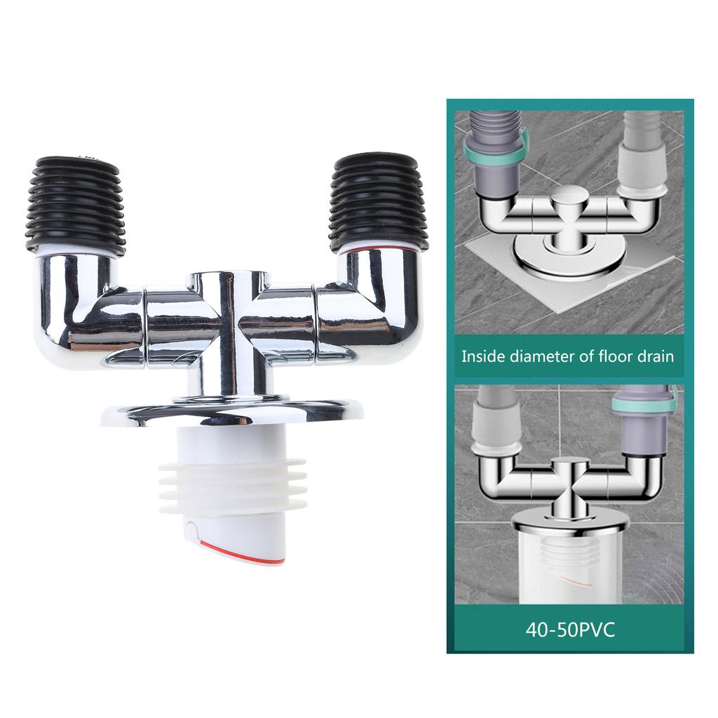 Washing Machine Floor Drain Adapter Pipe Connector Drain Deodorant Sealing Ring Adapter Sewer Elbow Pipe Connector