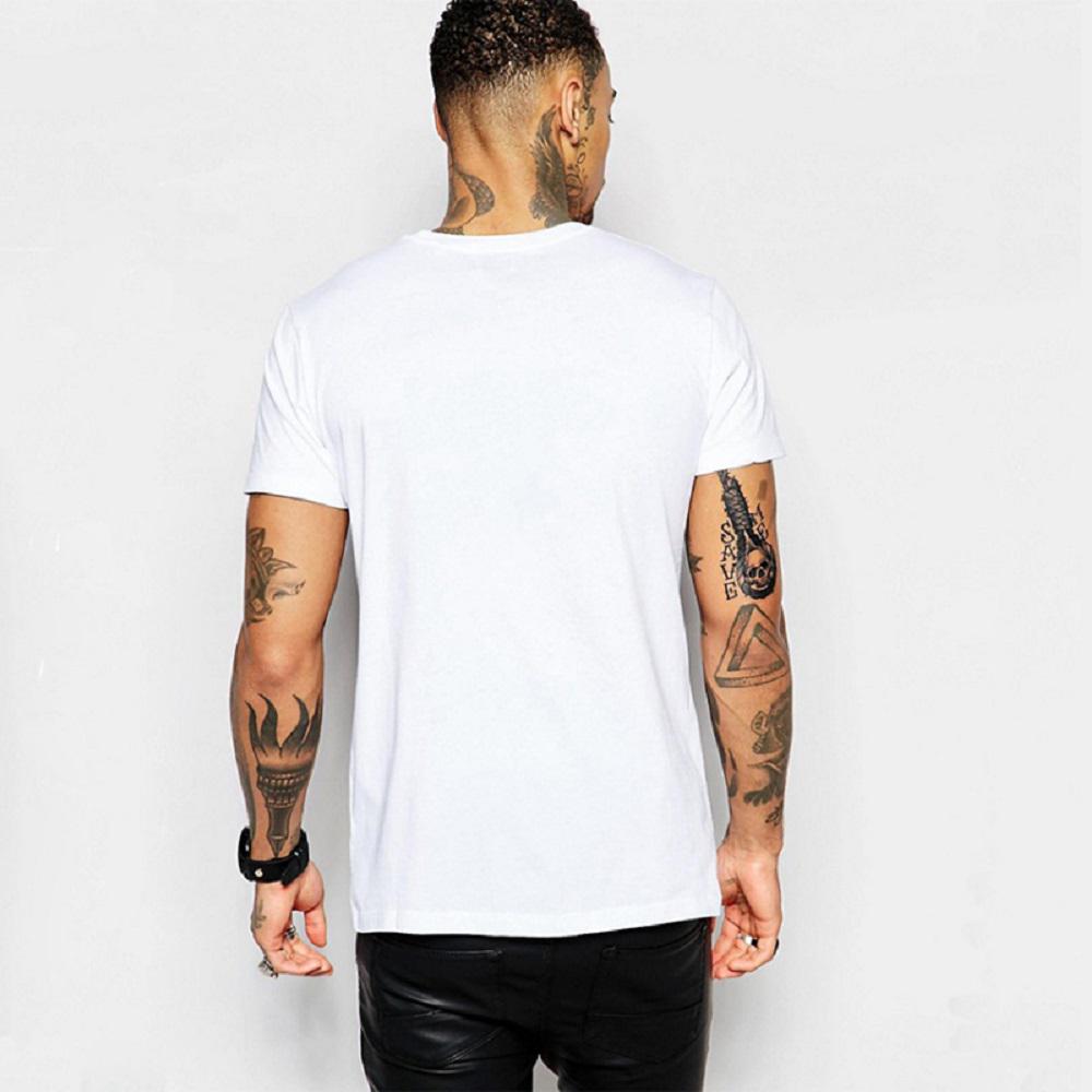 Buy White Cotton Short Sleeve Men Tops Stimulating Instant Pirate Print ...