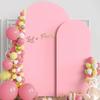 Wedding Arch Cover Spandex Round Top Arch Backdrop Stands Cover for Birthday Party Festival Banquet Decoration (Without Shelf)