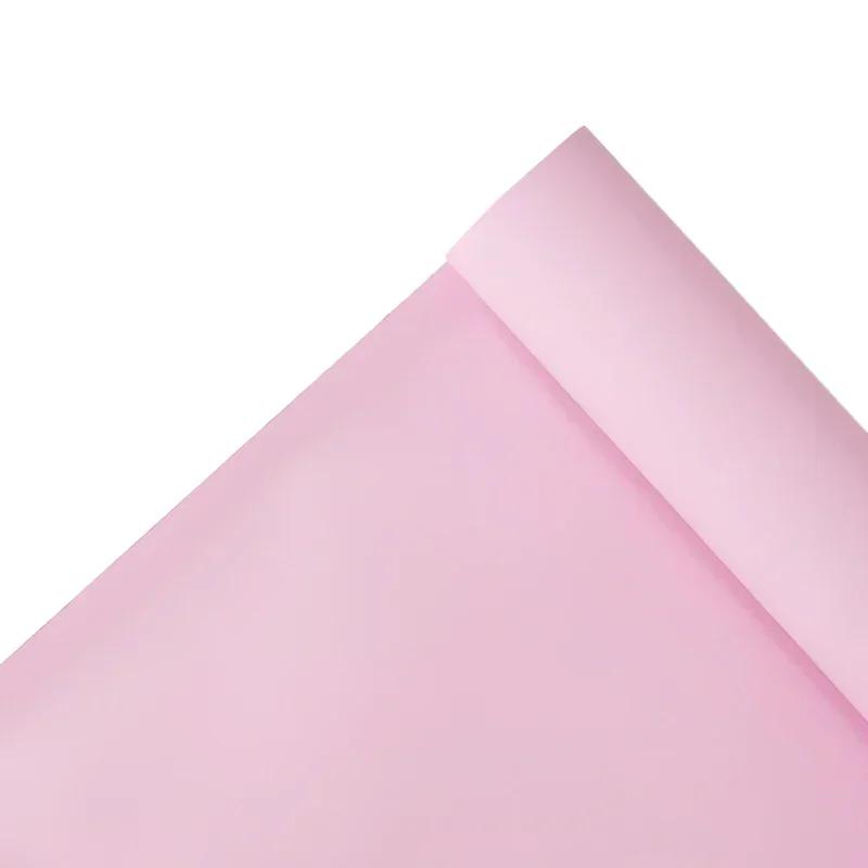 58cmX11yards Plain Porcelain Matte Floral Paper Flower Bouquet Solid Color Floral Page Flower Material Waterproof Packaging Film