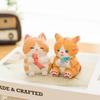 Wooden Lucky Cat Craft Decor With Cute Design For Home Office And Car Interior