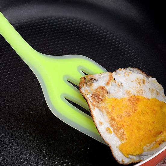 Yapışmaz Tencere İçin Ergonomik Saplı Isıya Dayanıklı Spatula, Çevirici, Delikli Kaşıklar İçeren 5 Parça Silikon Mutfak Gereçleri Seti