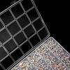 28 Grids Nail Charms Diamond Jewelry Storage Box Clear Nail Art Rhinestones Tool Diy Display Storage Case Organizer Box Salon