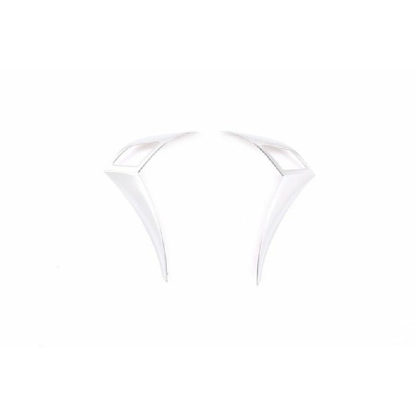 2pcs Silver ABS Car Steering Wheel Trim Cover For BMW 5 Series E60 E61 2003-2010