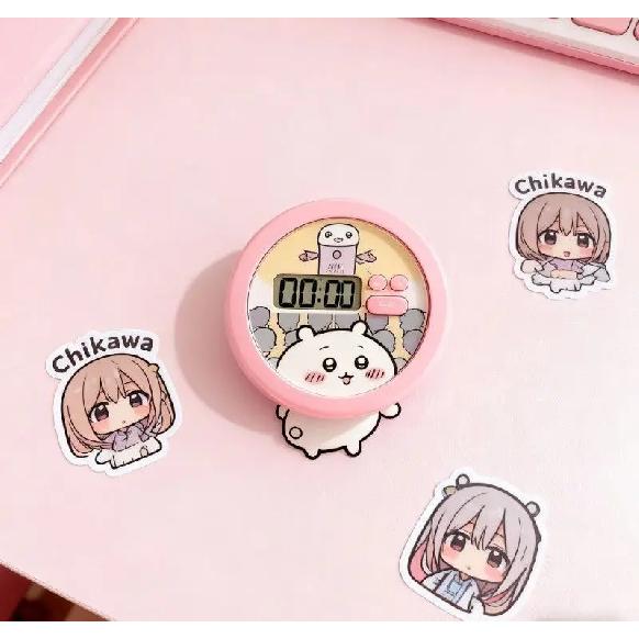 Cute Chiikawa Timer Alarm Clock Kitchen and bedroom timer cartoon Chiikawa Magnetic alarm clock room decoration Girl's Gift