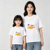 Mother-Daughter Matching Duckbill Print 100% Cotton Round Neck Short Sleeve Shirt
