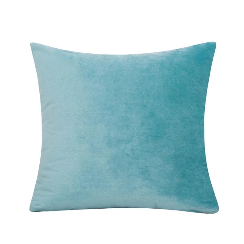 Solid Velvet Pillow Cushion Cover Home New Year Decorative 40*40/45*45/50*50/55*55/60*60cm Kussenhoes Housse De Coussin Cojines